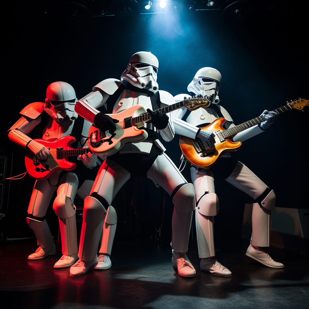 Storm Troopers Playing Classic Rock Music