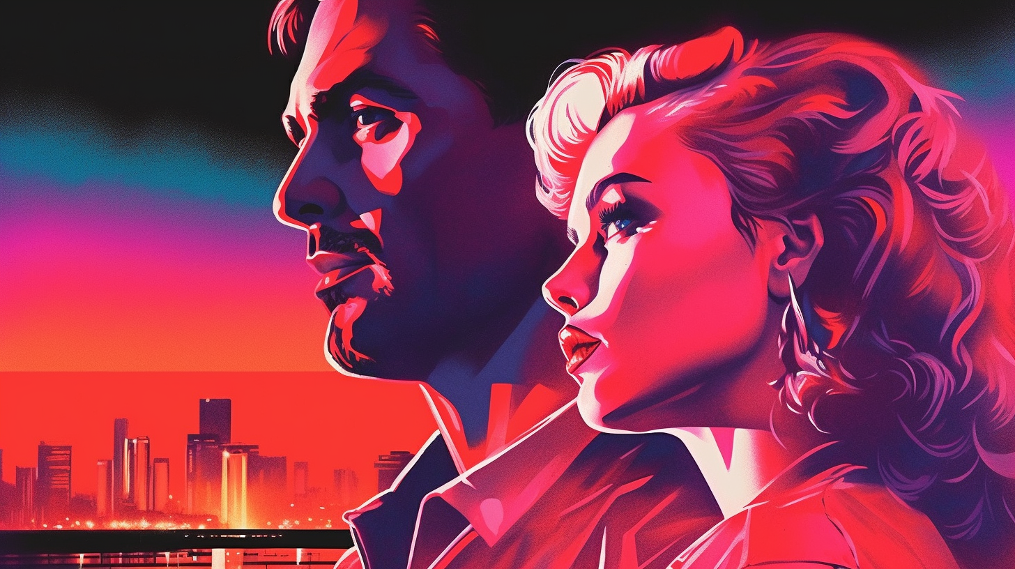 Striking 1980s Neo Noir Film Poster