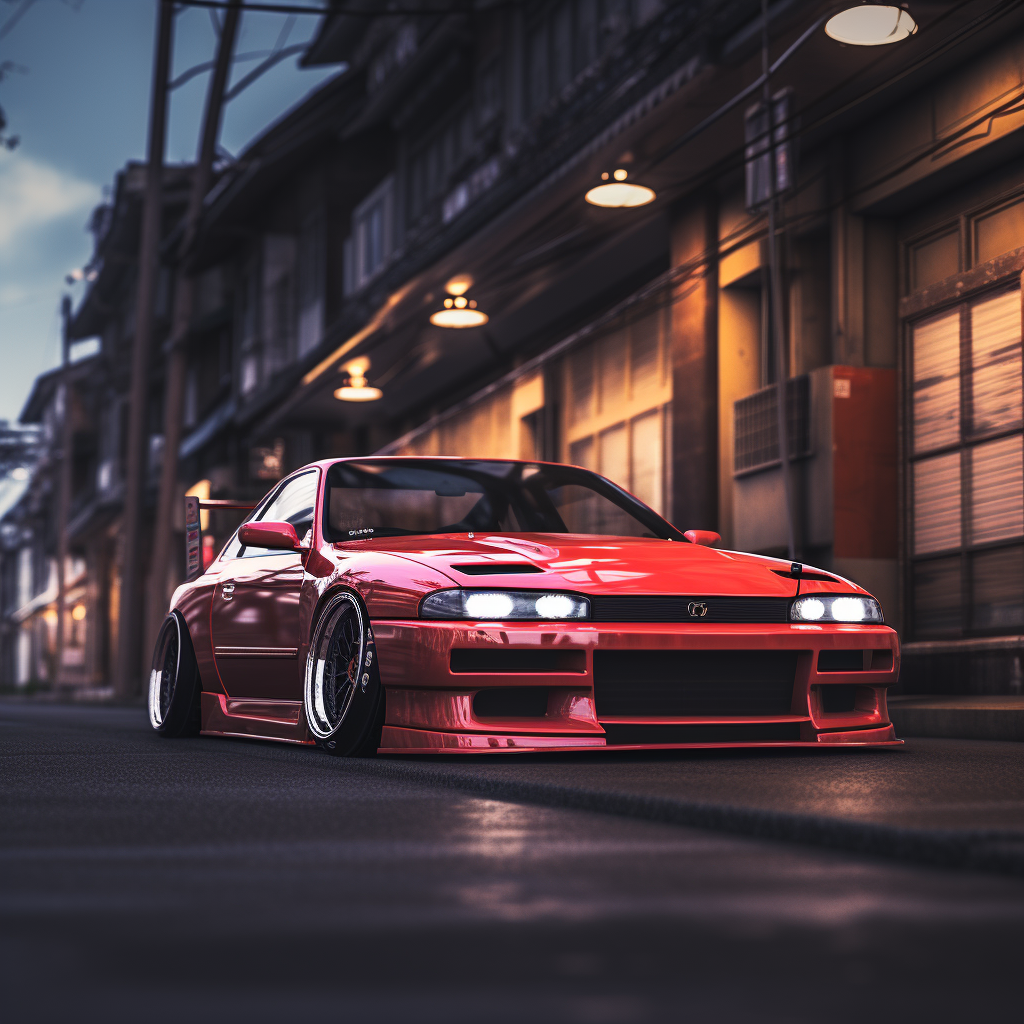 Stylish 1990s JDM car