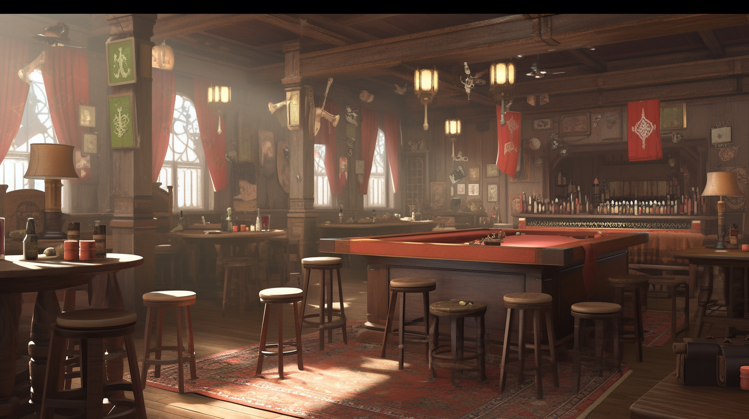 Detailed 19th Century Texas Saloon