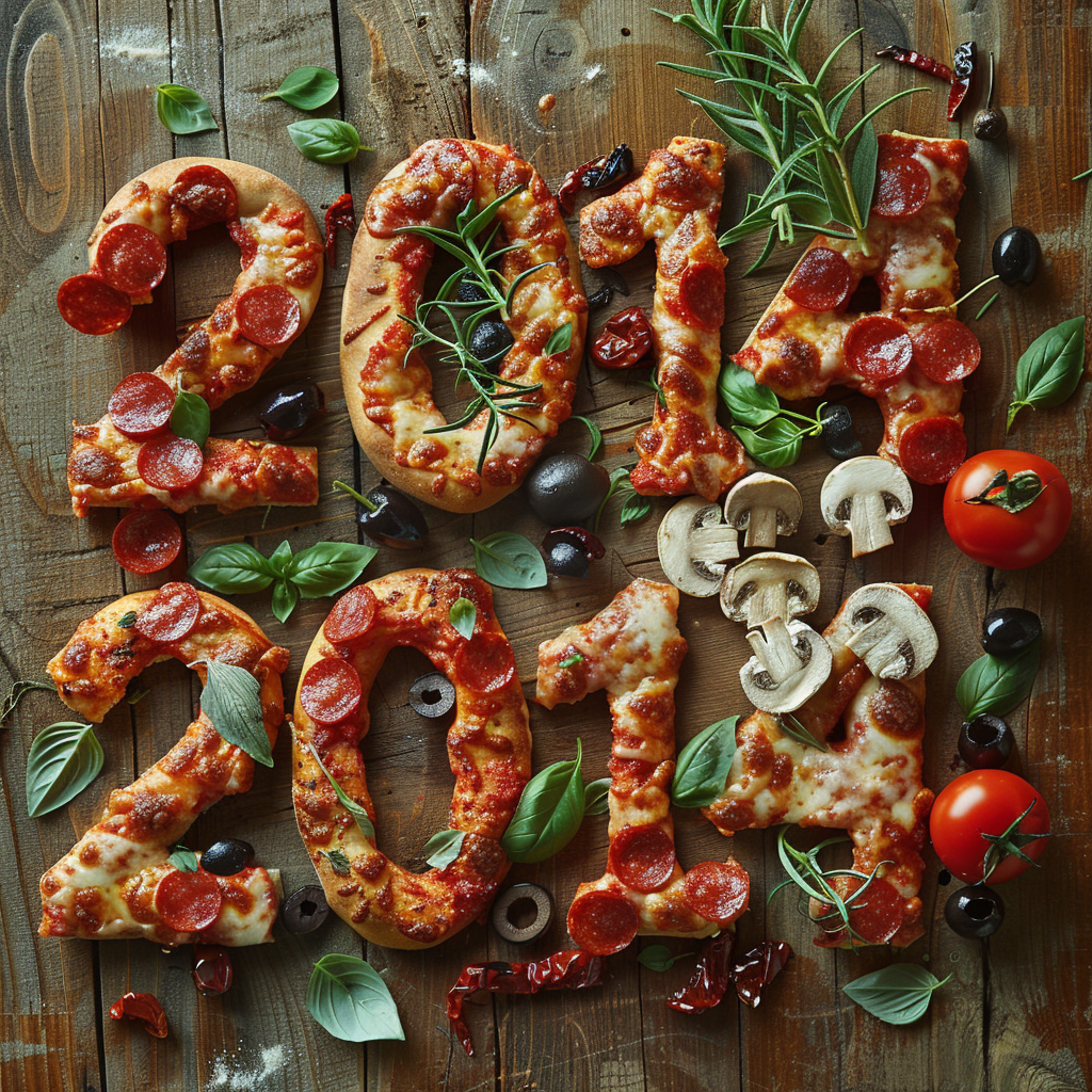 2014 Pizza Memory: Ingredients Artfully Aligned