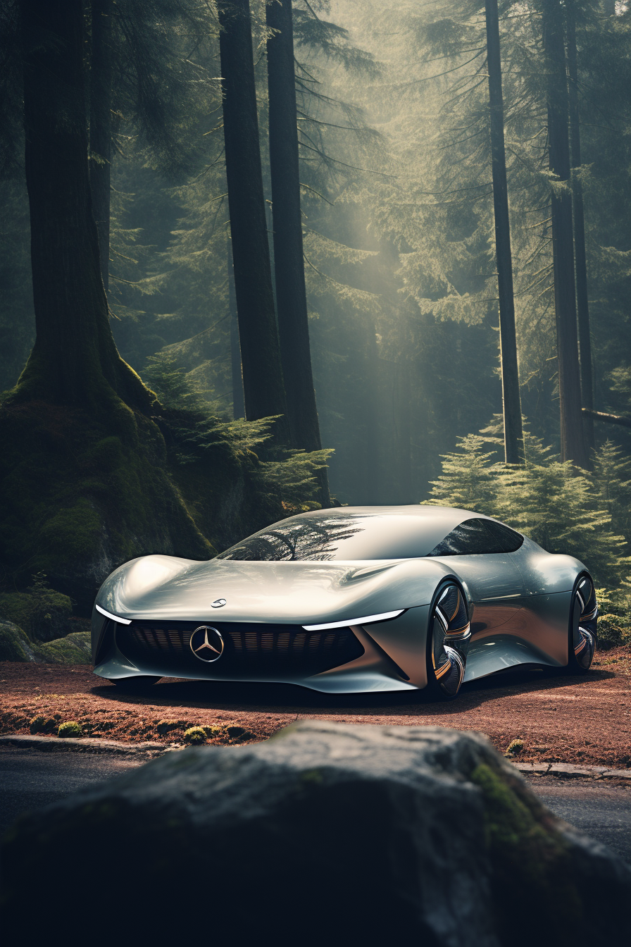 2023 Mercedes Concept in Japan Mountains and Forest