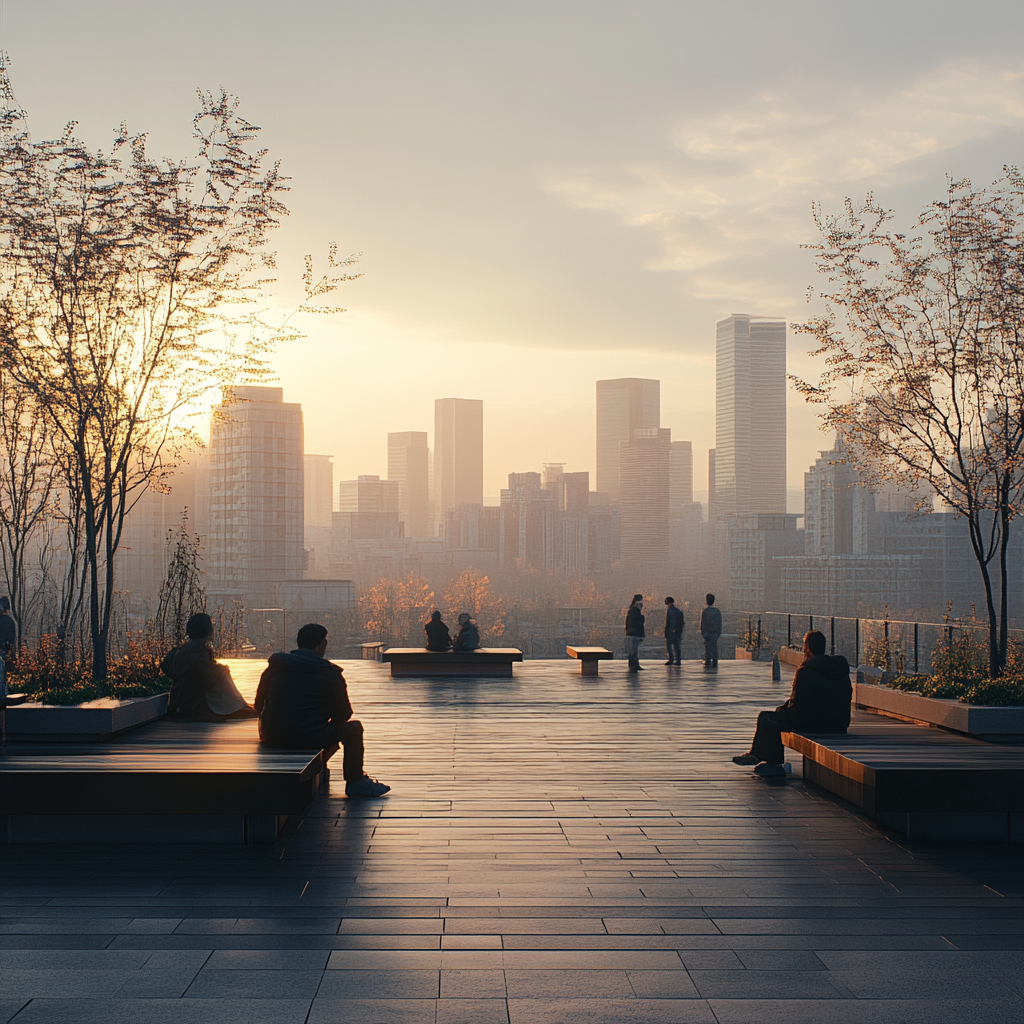 2024 Beijing City View, Realistic 3D Render