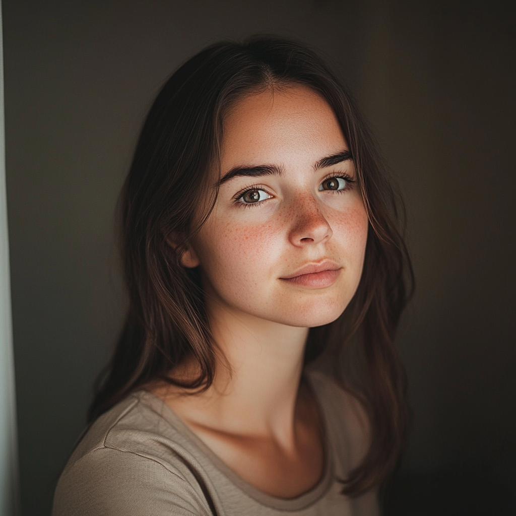 28-Year-Old Woman Head to Waist Portrait Nikon Z7 II 50mm Lens