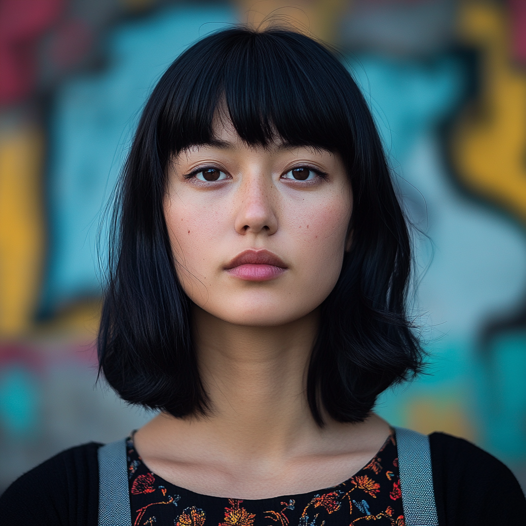 28-year-old woman portrait, looking at camera, Nikon Z7 II