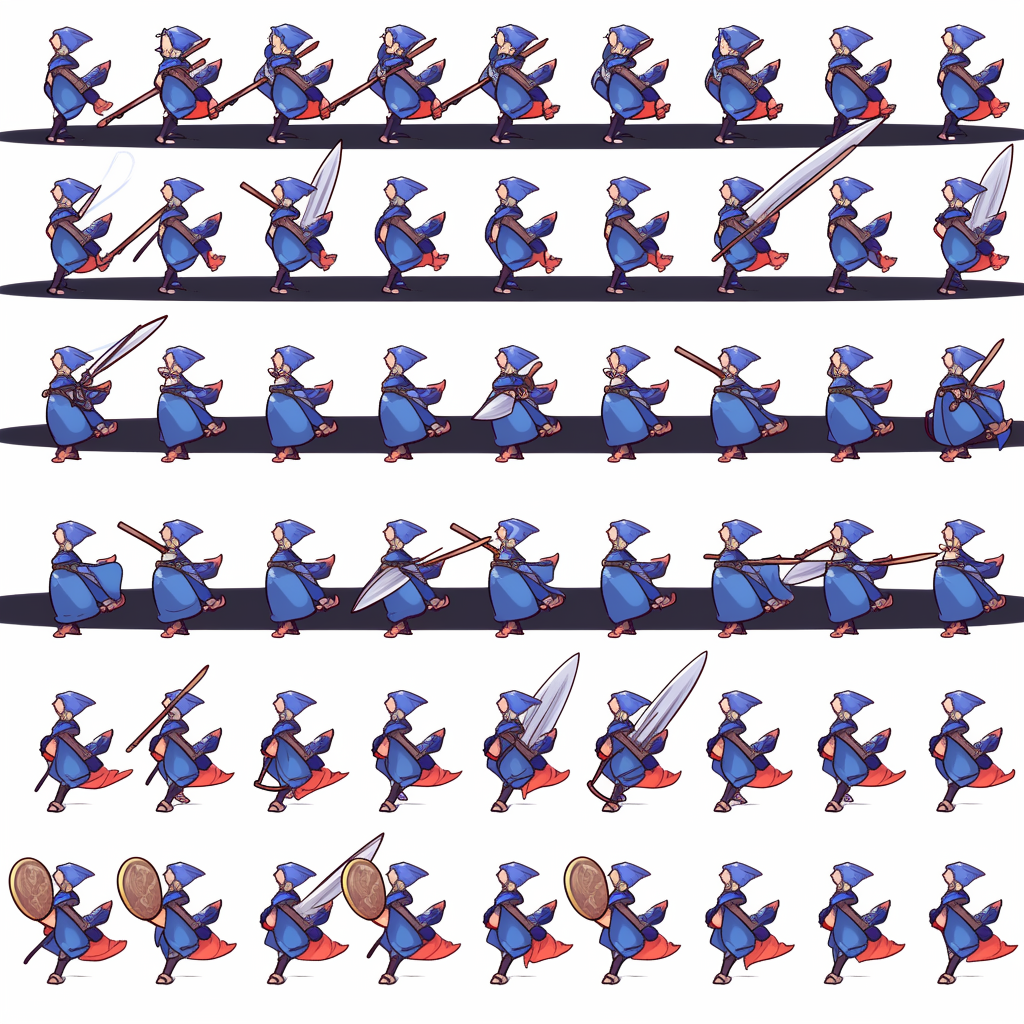 Sword Man Idle Animation Sprite