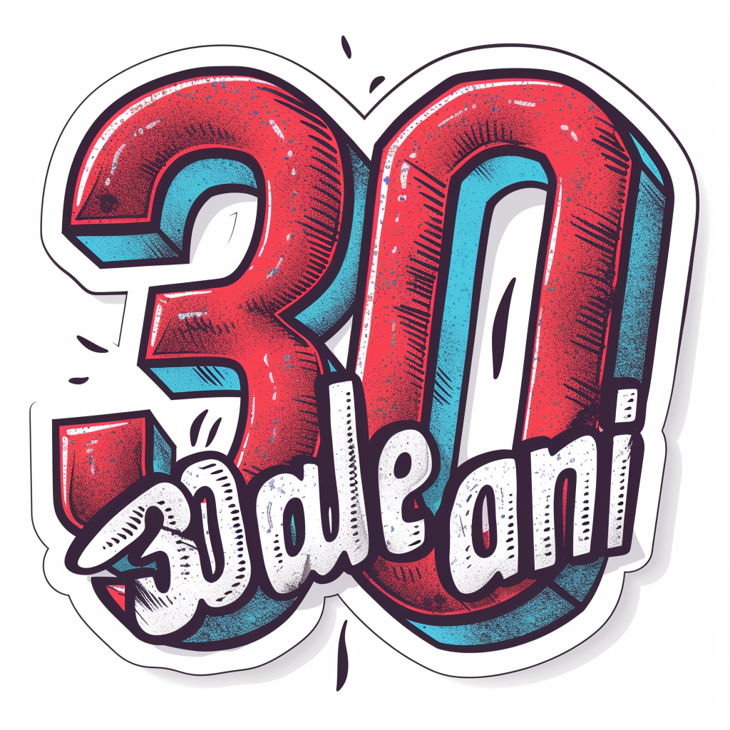 30 de ani sticker