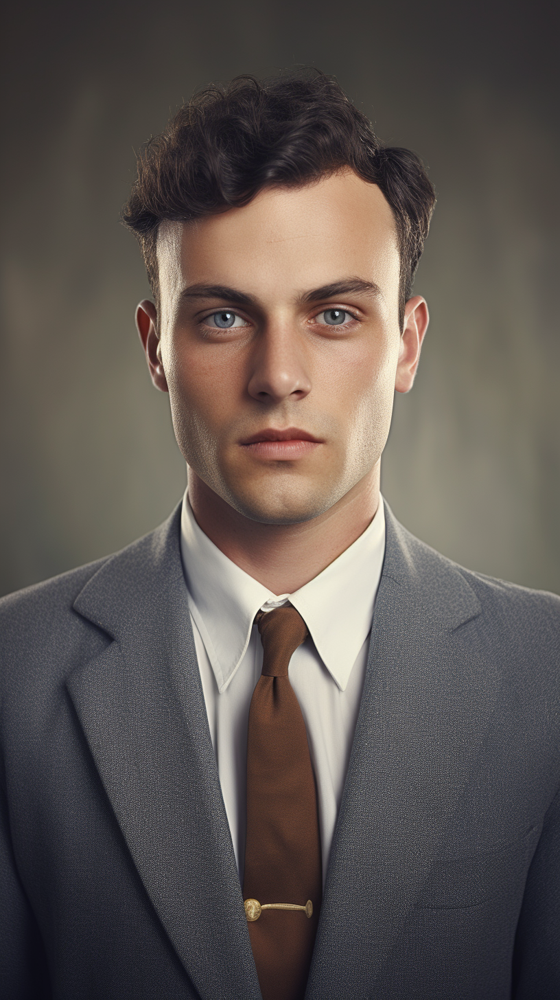 Portrait of a 1950s businessman