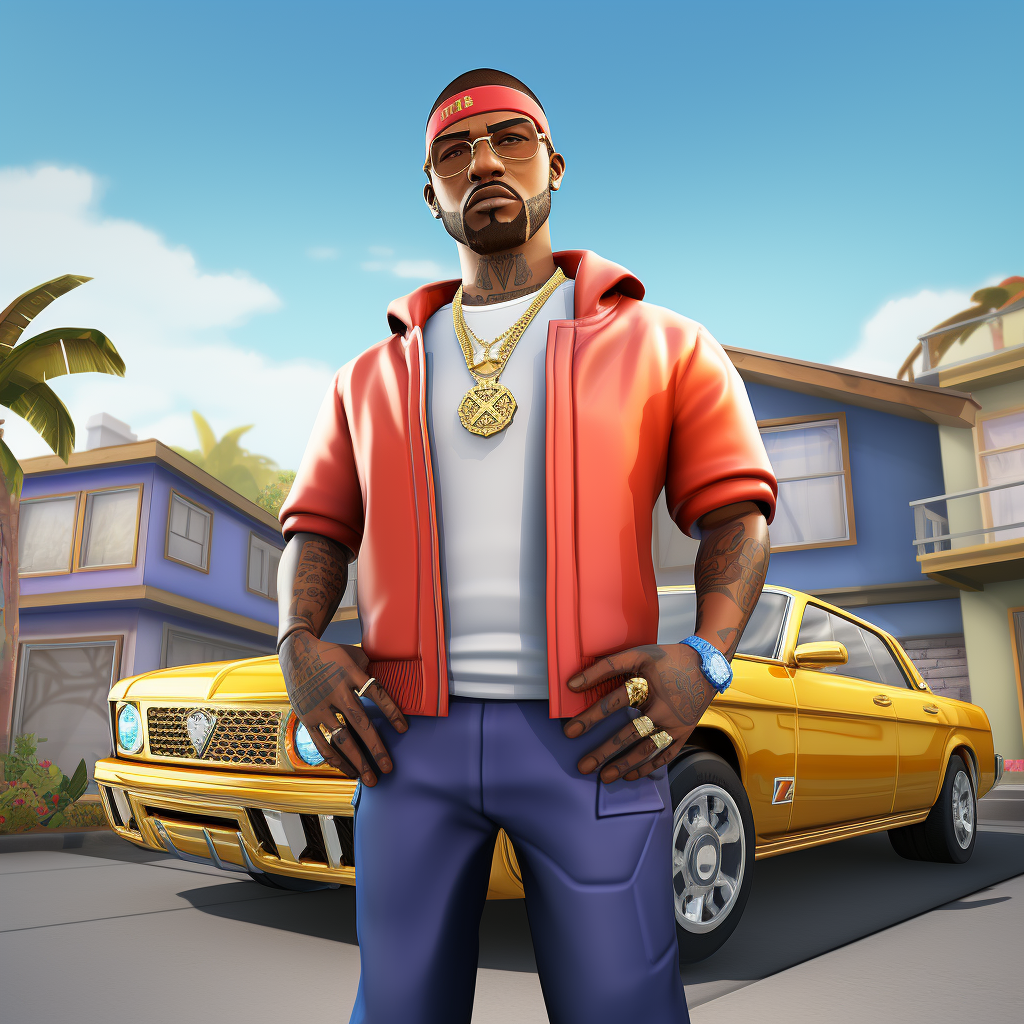 Cartoon image of Kingvon from GTA