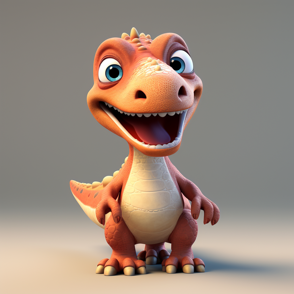 Dinosaur Mascot Character Illustration