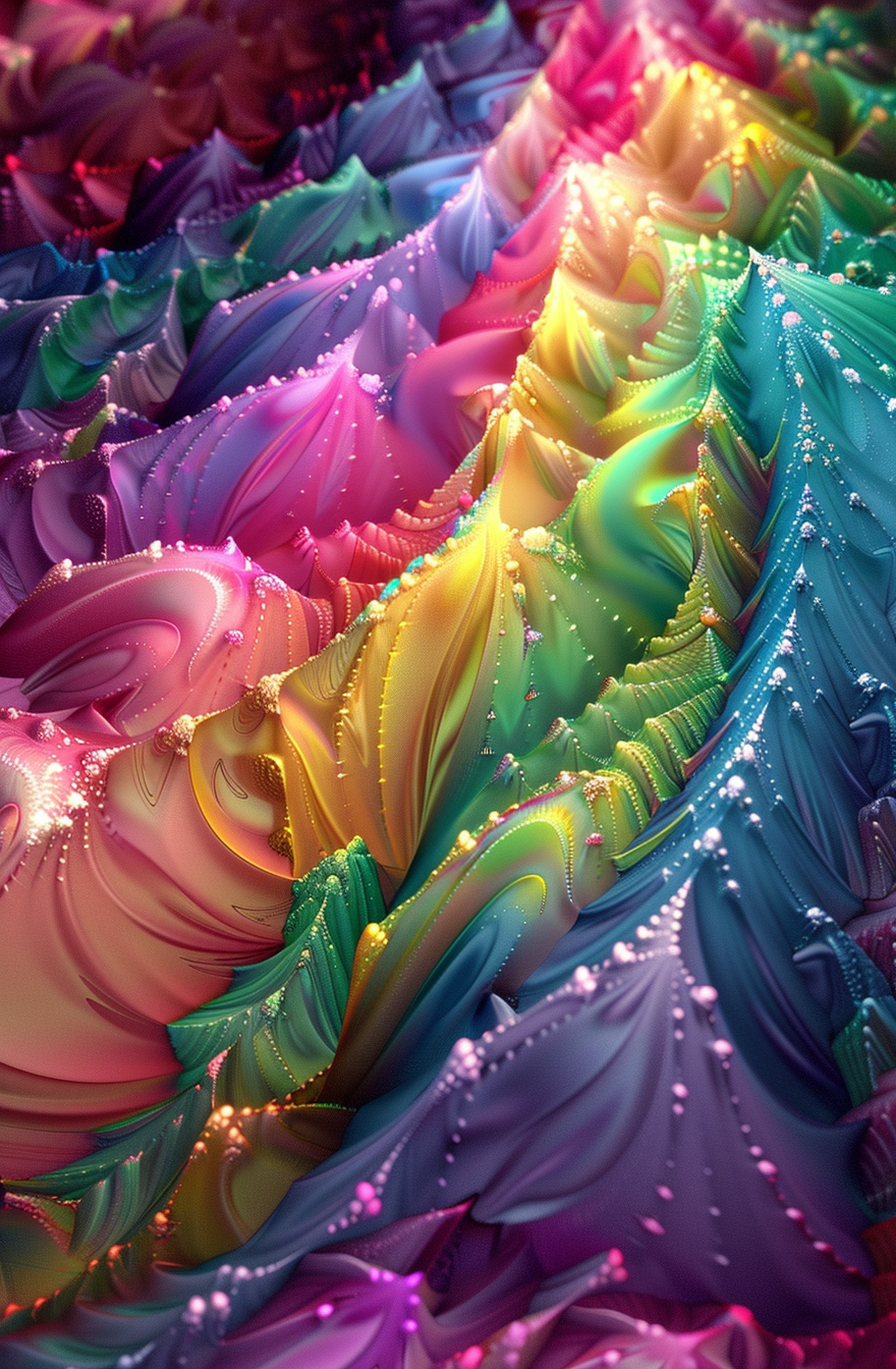 Colorful Psychedelic Fractal Art Picture