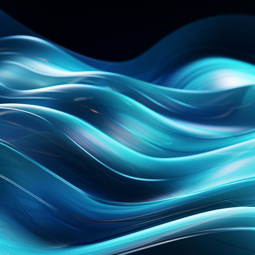 Abstract 3D glass waves background