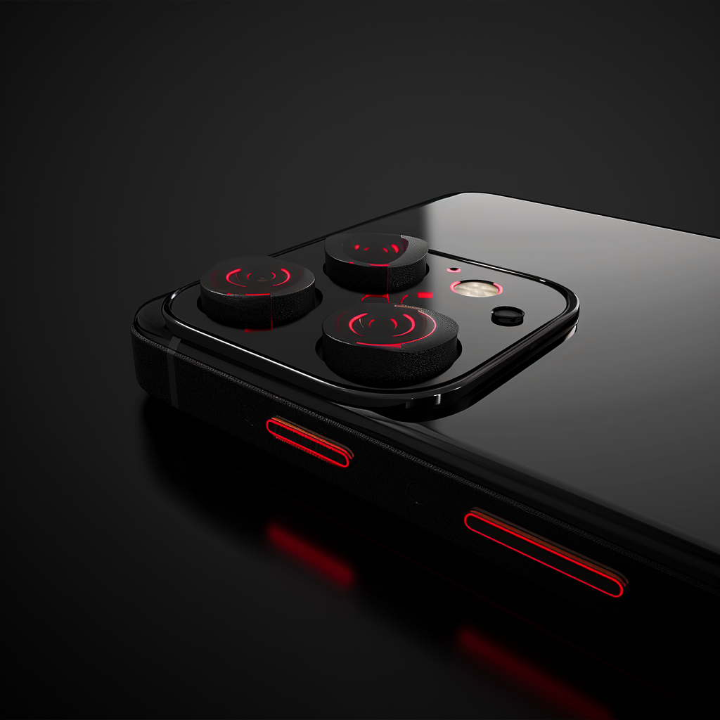 Mockup of 3D Industrial Design Phone