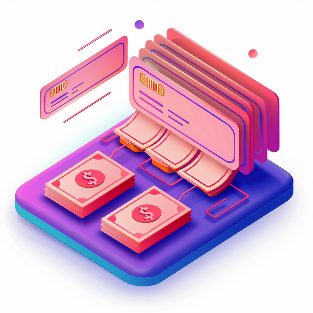 Isometric coupons icon on white