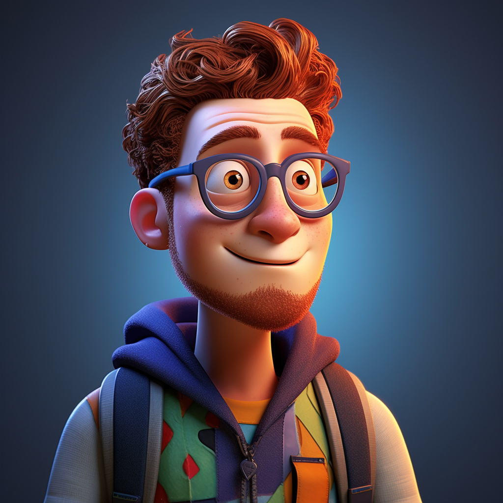 3D Pixar Character Photo