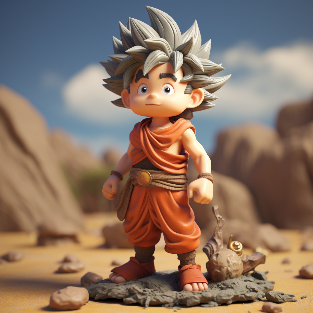 Pixar Goku in 3D