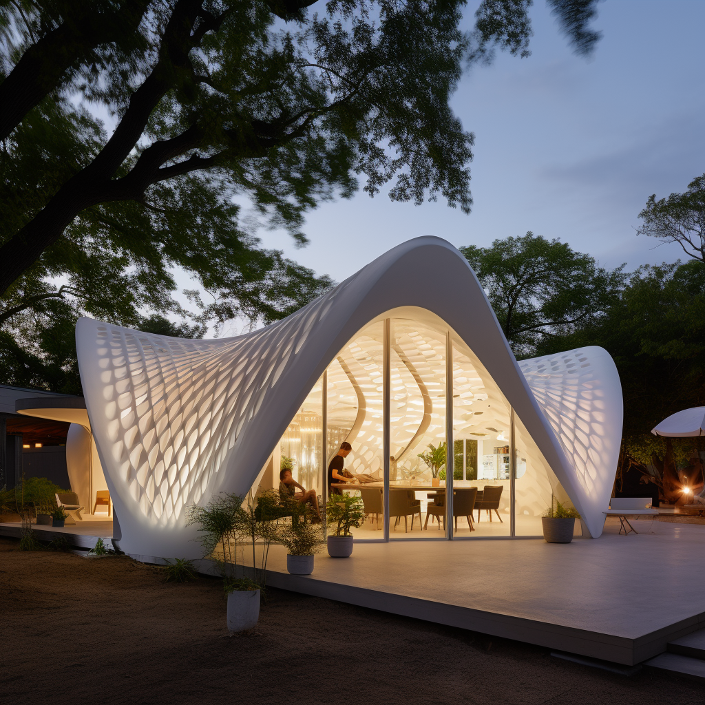 3D-printed house by Bjarke Ingels Group