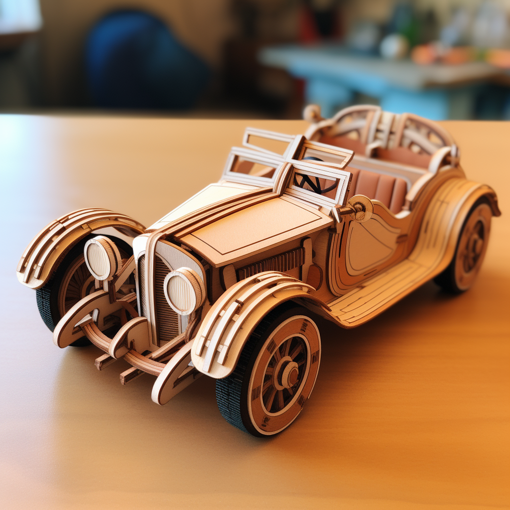 3D Puzzle Car Photo