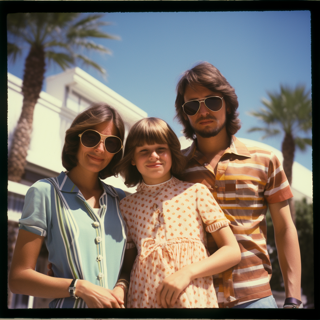 Family enjoying 70s French Pavilion ?