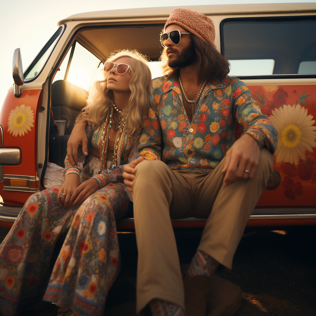 70s Fashions, Hippie Woodstock, Ultra Realistic