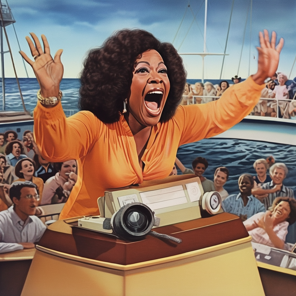 70s game show with Oprah on Screaming Walrus.