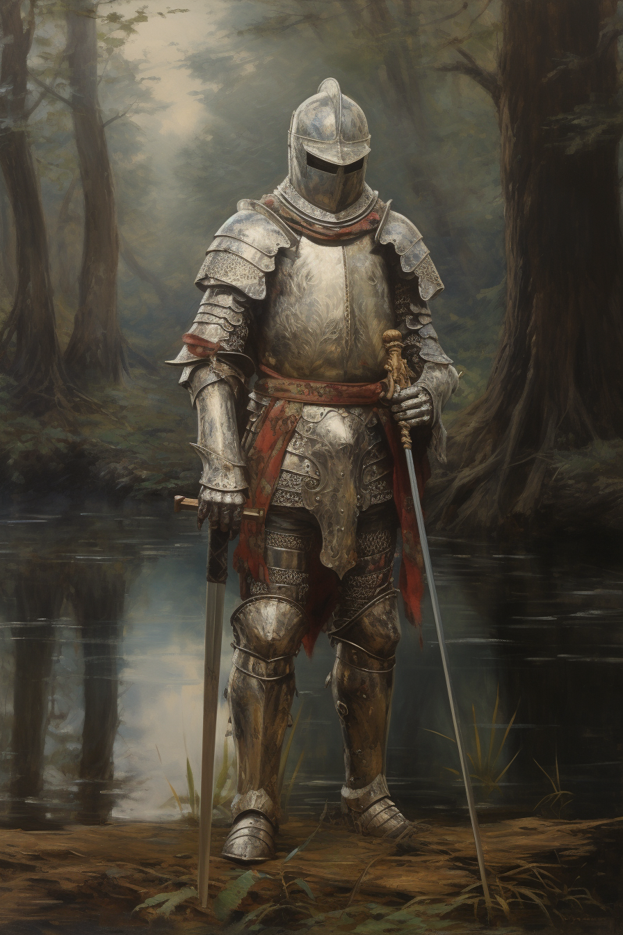 Knight from 80s Oil Painting