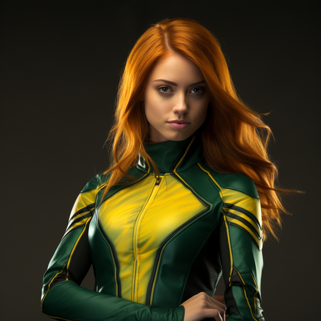 Brianne Howey as 90s Comic Rogue