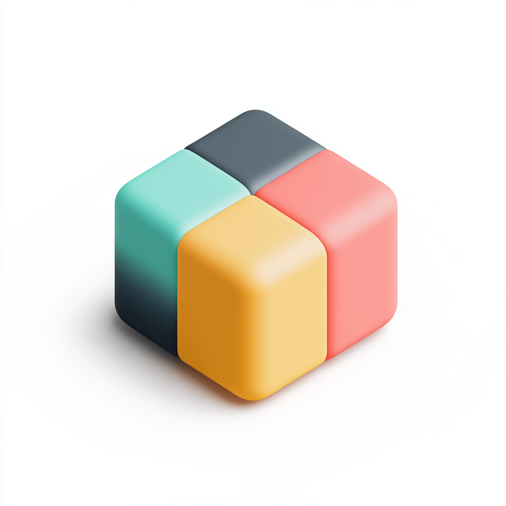 A 3D icon for Diagnosis in two colors.