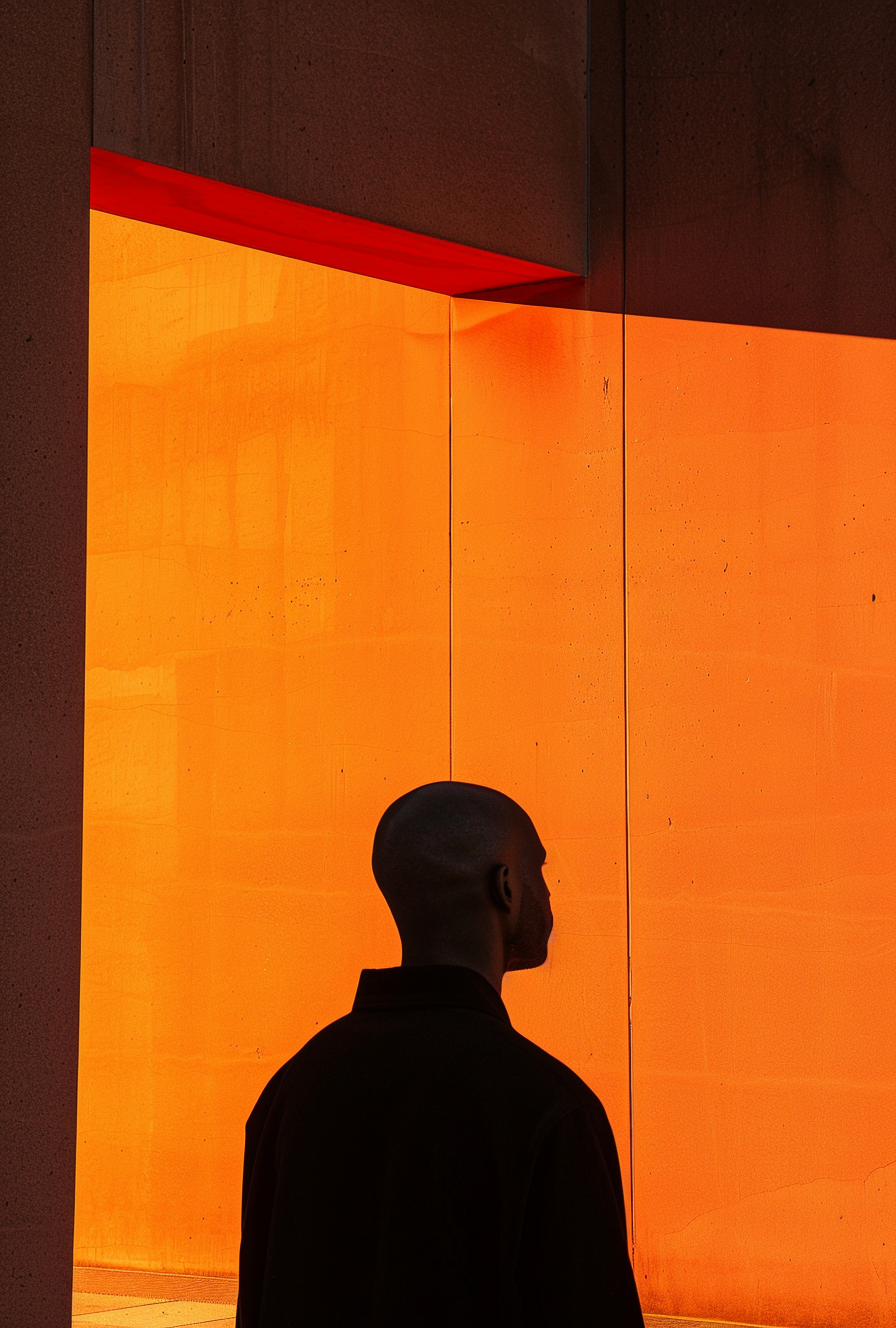 A Bald Black God in the Orange Sun