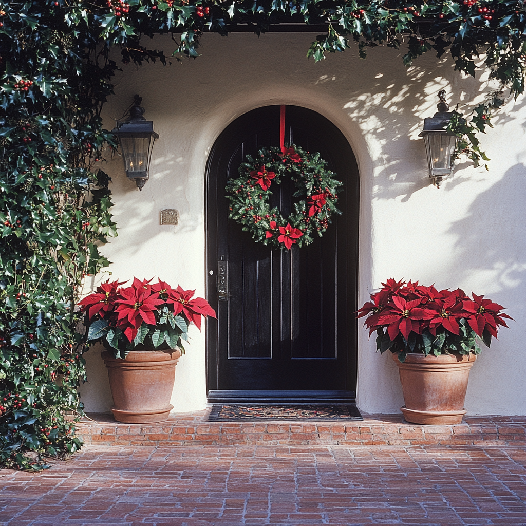 A Beautiful Christmas Scene at Spanish Home