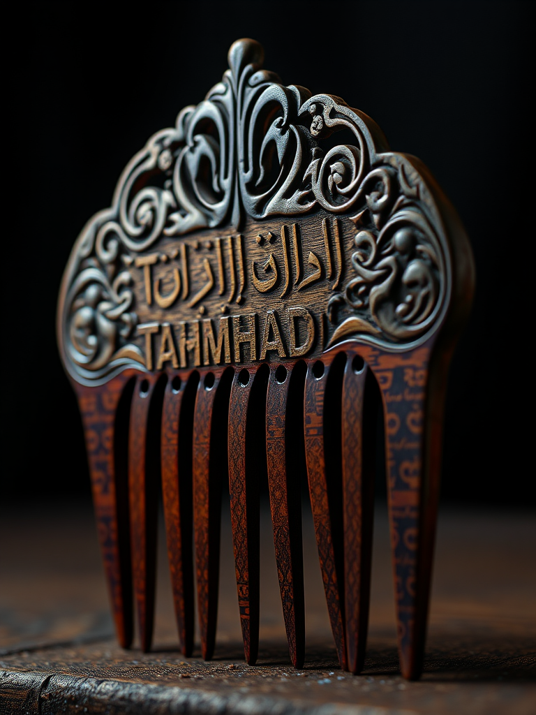 A Beautiful Engraved Comb for Trimming Ahmad