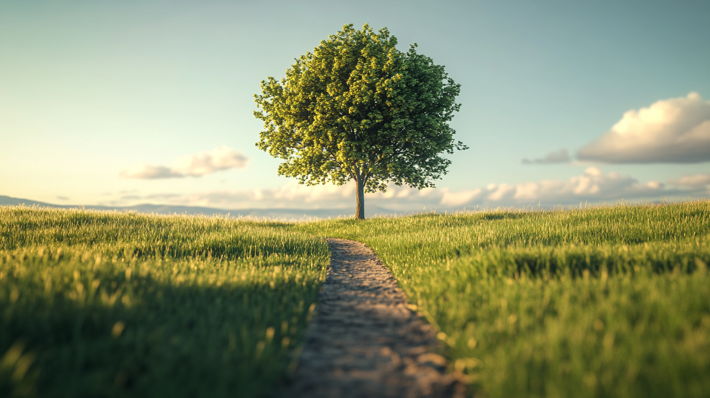 A Beautiful Tree at the Horizon