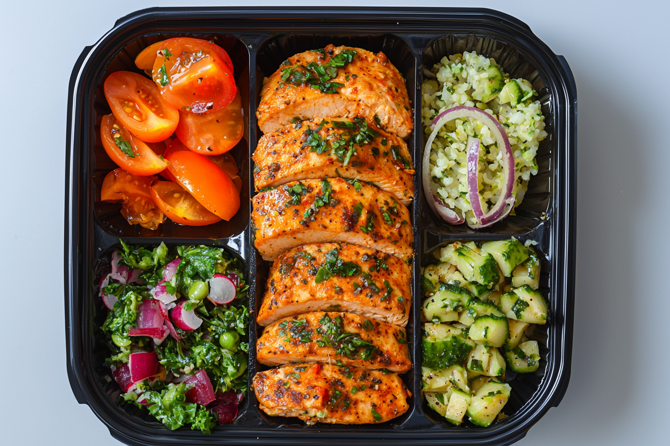 A Beautifully Arranged Healthy Meal Prep Image