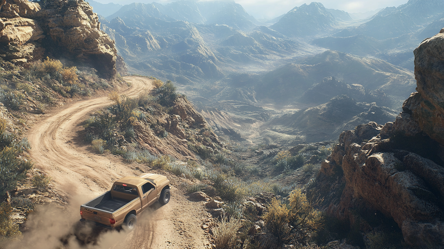 Ford Pickup Truck in High Mountains