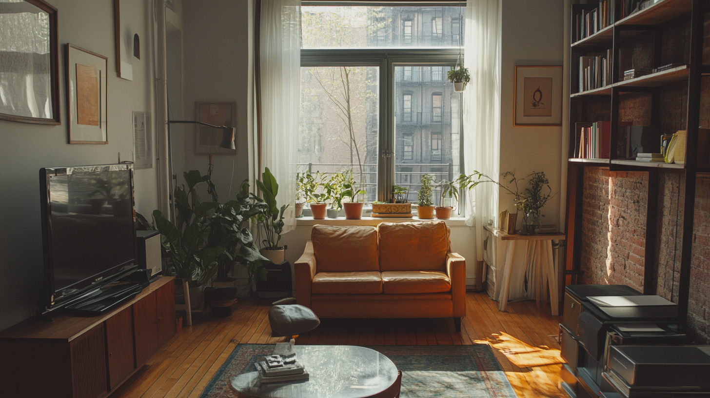 A Bright, Small City Apartment Photographed by Canon