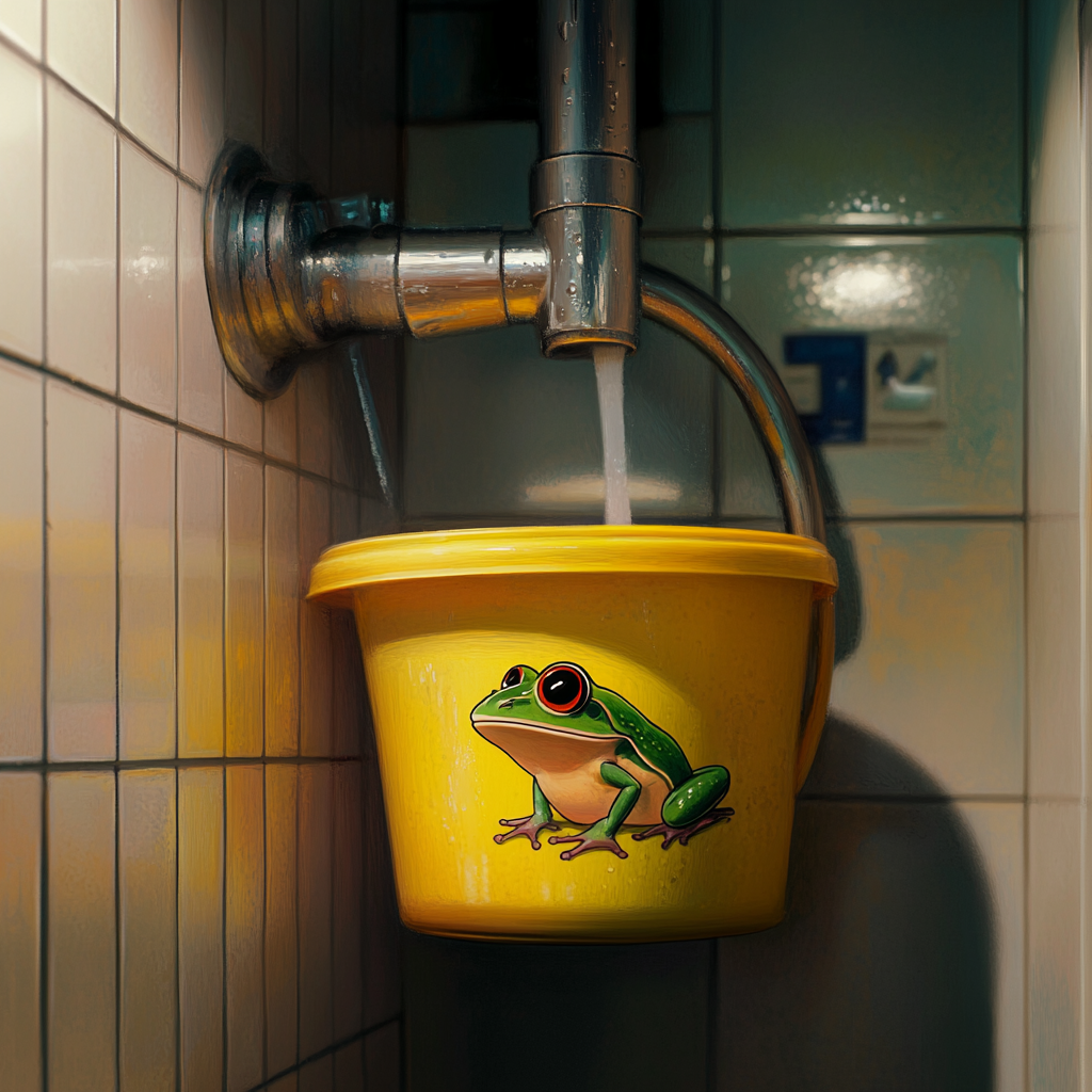 A Brightly Lit Public Bath Washing Area