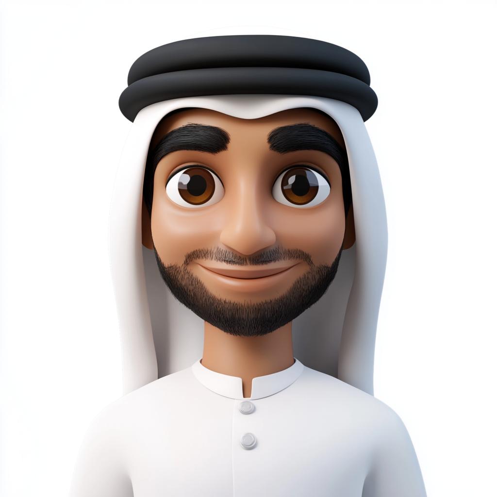 A Calm UAE Man in Traditional Attire