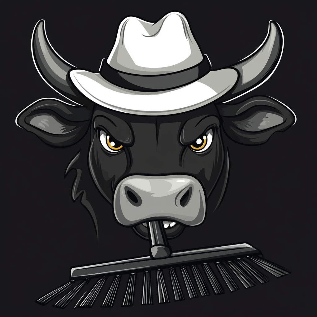 A Cartoon Bull Logo for Blacktop Bulls Company