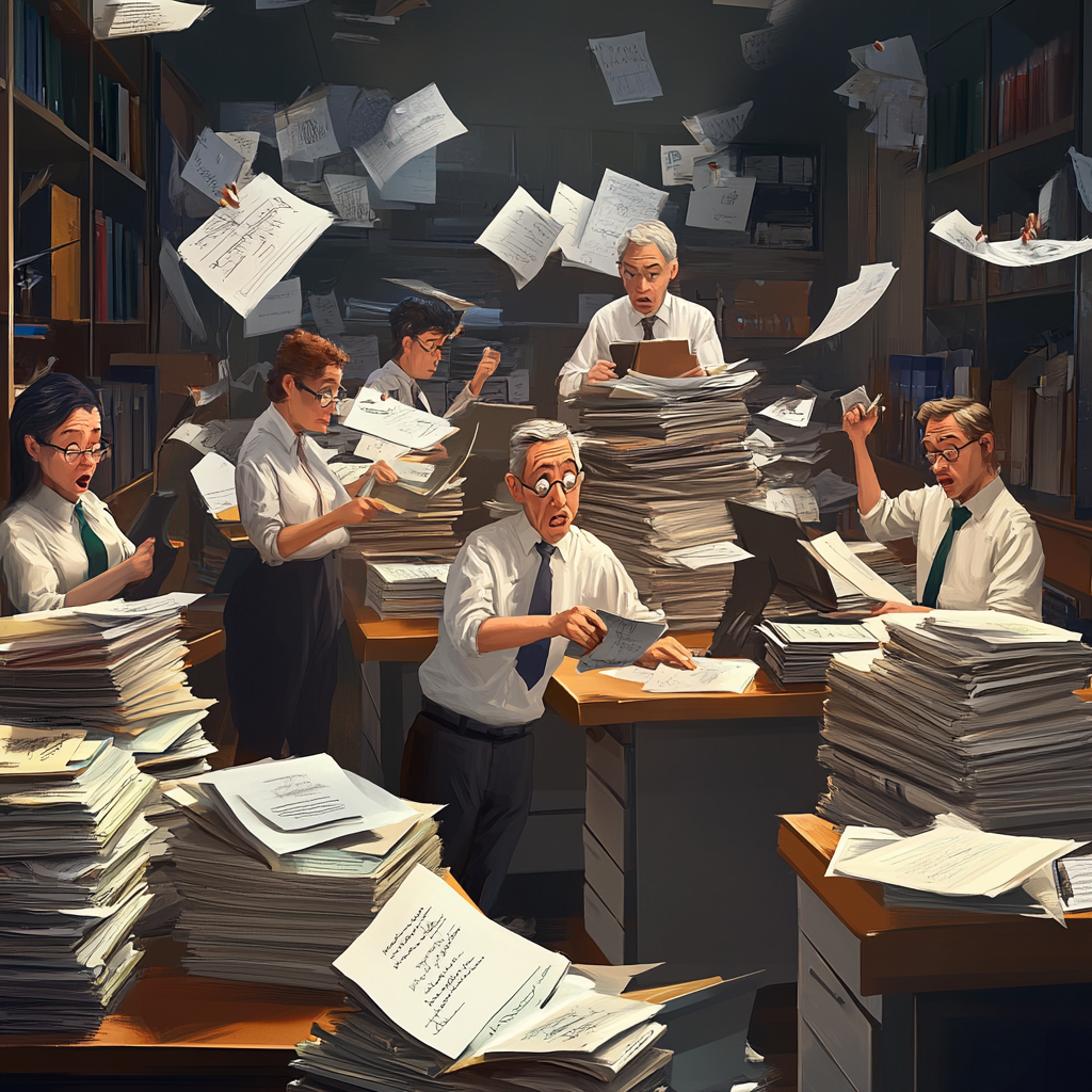 A Chaotic Office with Confused Bookkeepers