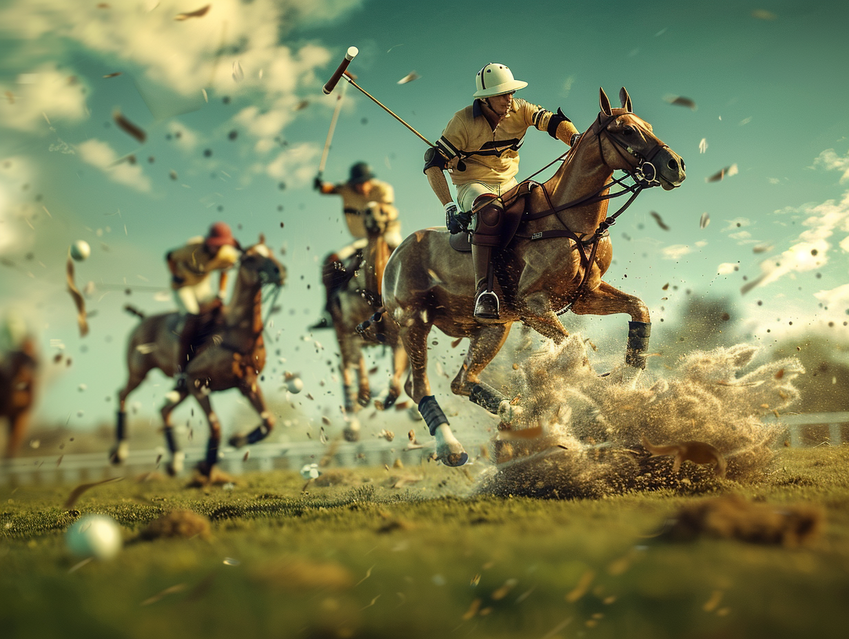 A Close Polo Game Captured in Stunning Detail