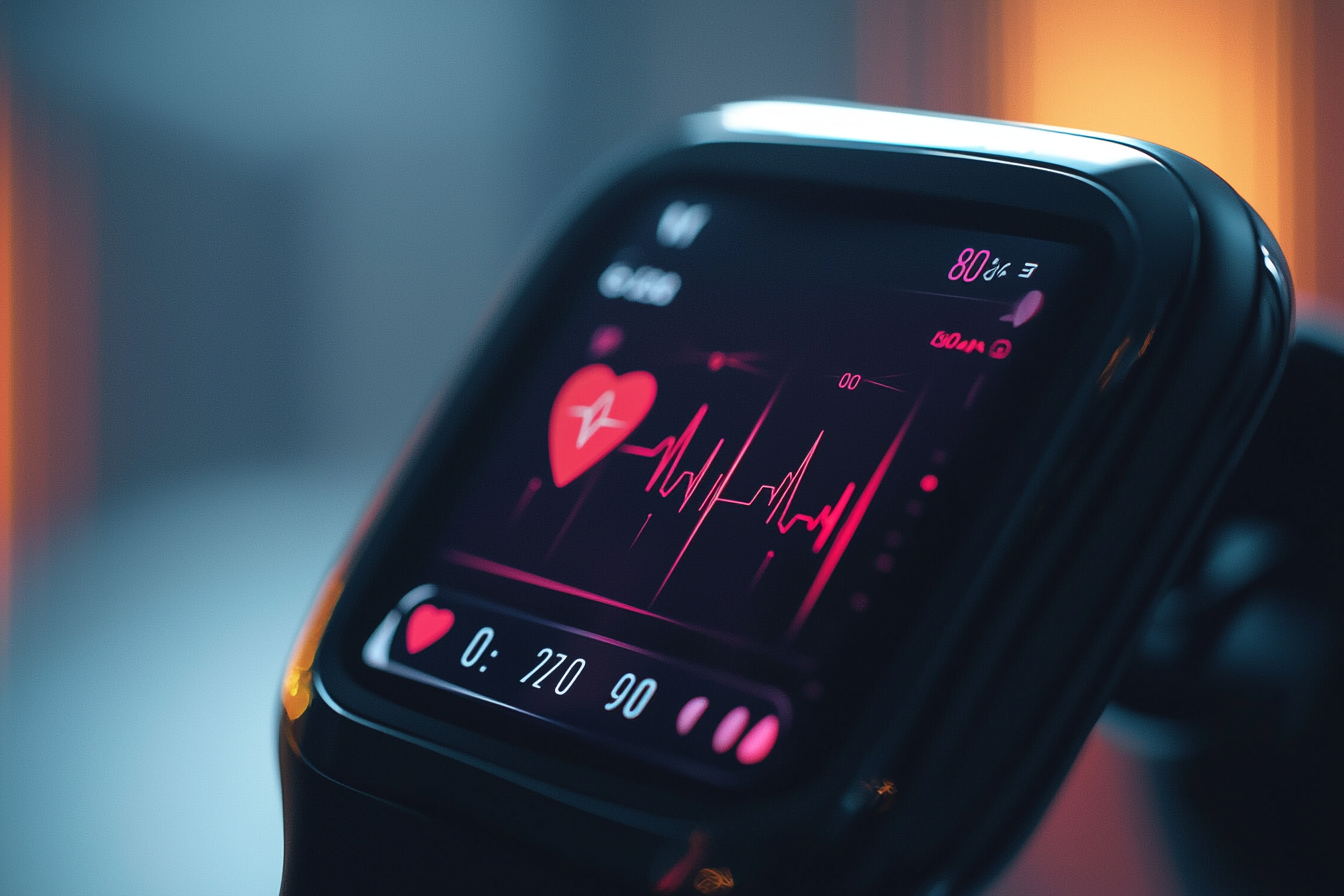 A Close-Up Image of a Heart Rate Monitor