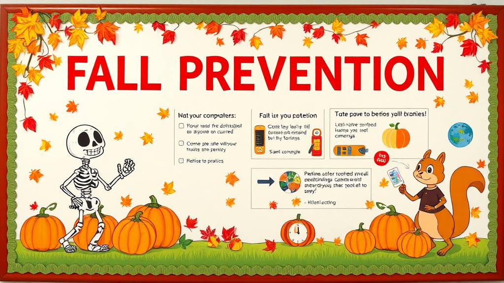 A Colorful Fall Safety Bulletin Board Display.