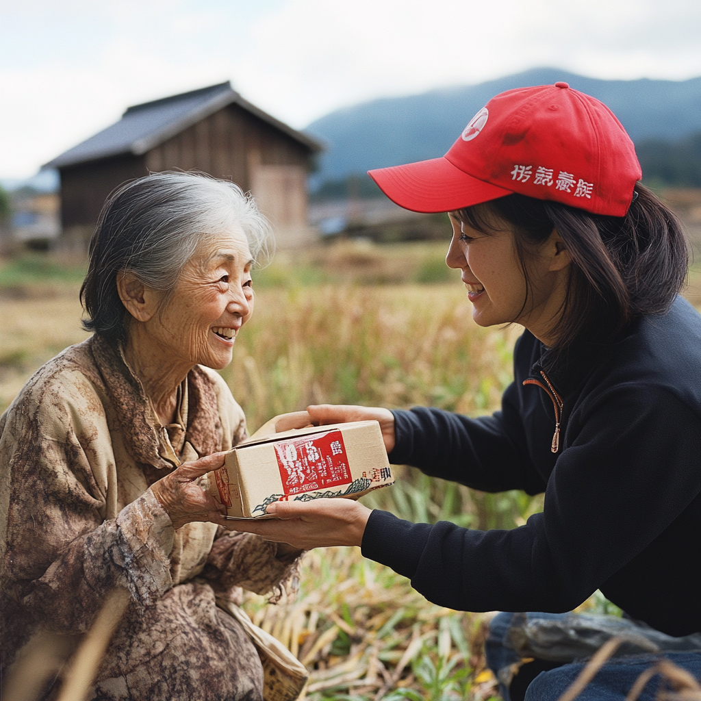 A Confrontation Between Two Women Over a Gift.