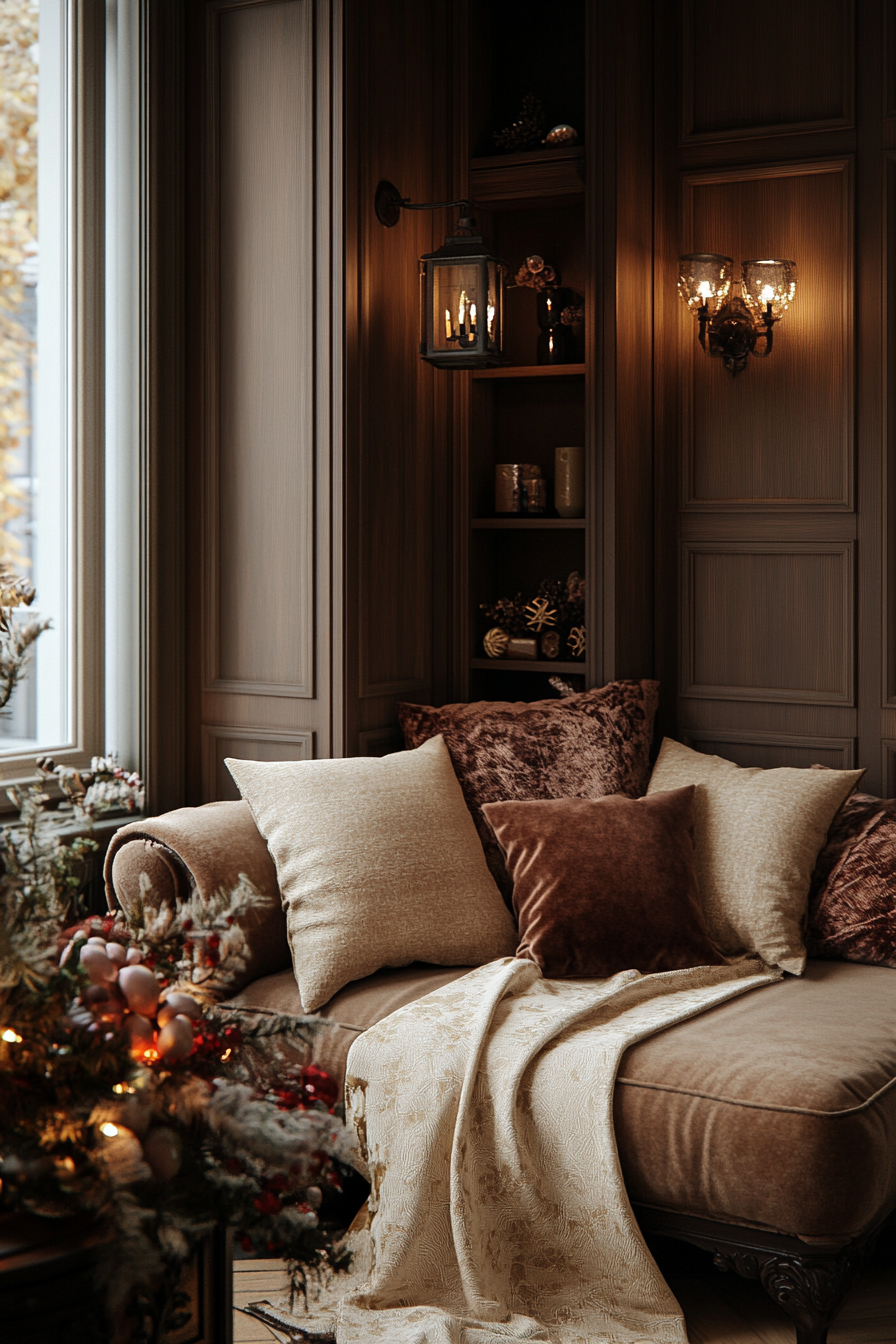 A Cozy Corner with Belgian Chocolate-Inspired Christmas Decor