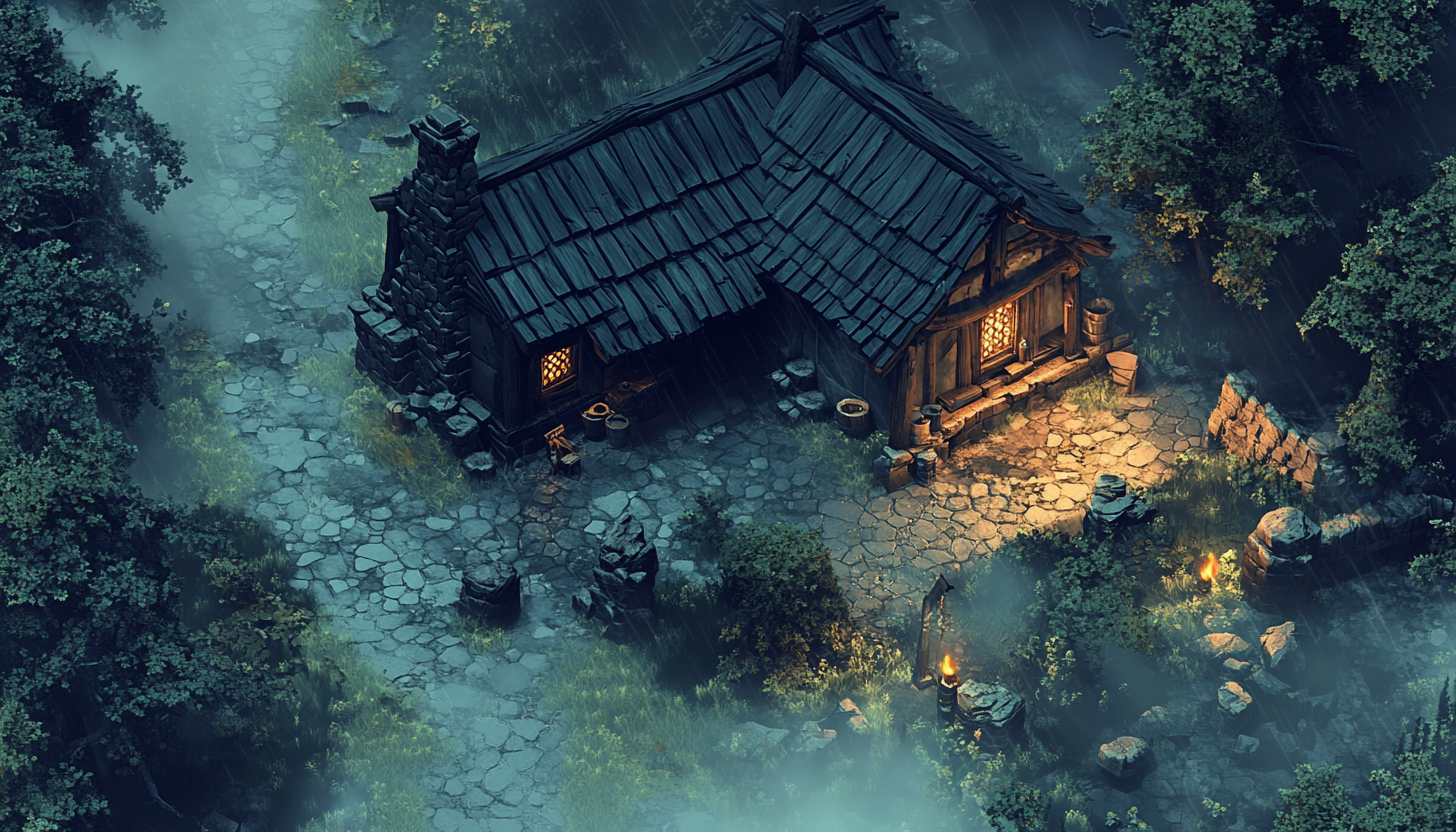 A Cozy Outpost in a Haunted, Rainy Forest