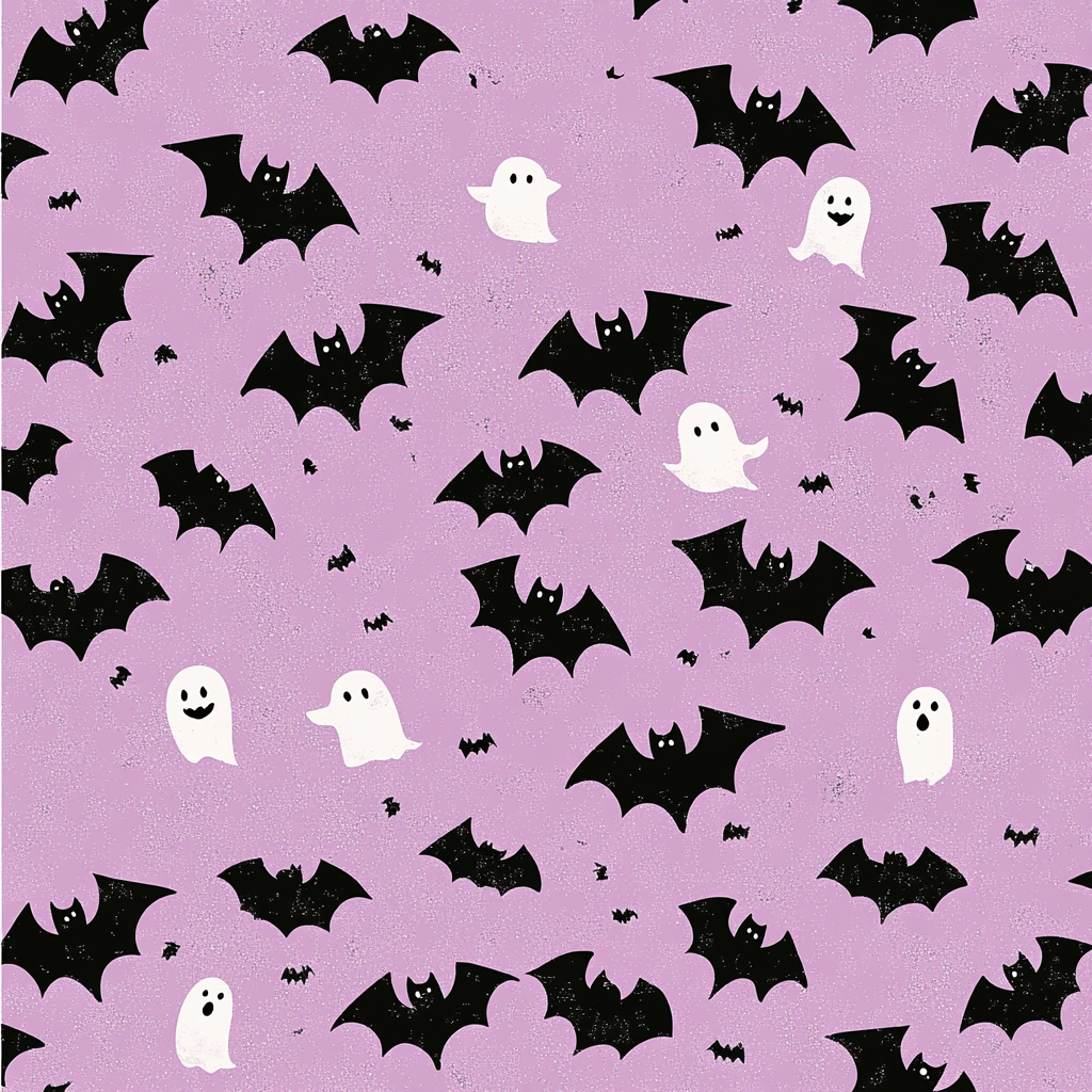 A Cute Halloween Pattern with Pink Theme