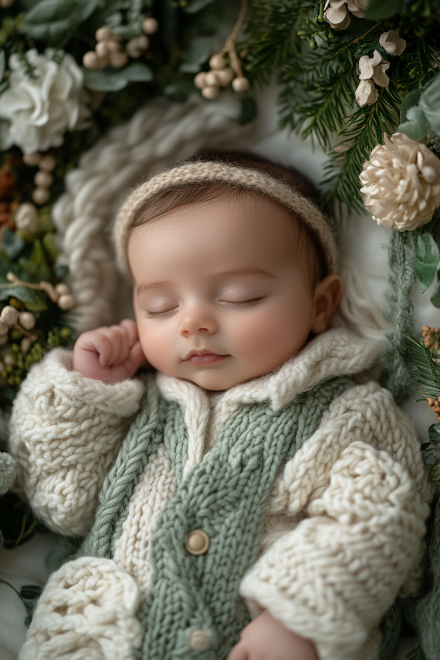 A Detailed, Hyper Realistic Baby Photoshoot in Cinematic art