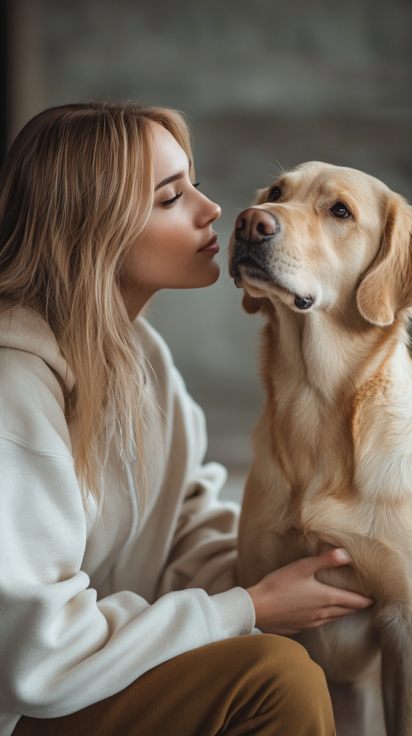 A Dog Trainer Working with Service Dog