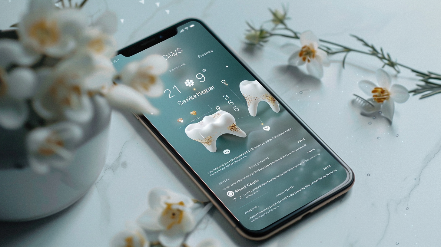 A Fancy Tooth Care App Design with Bright Colors