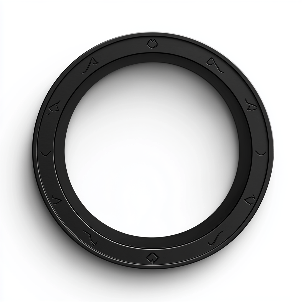 A Flat Black Circle with Dwarvish Runes